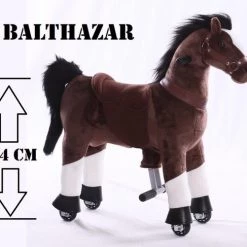 Kids-Horse Rijdend Speelgoed Paard - Balthazar TB-2009S - Donkerbruin -babygyms Winkel 550x487 12