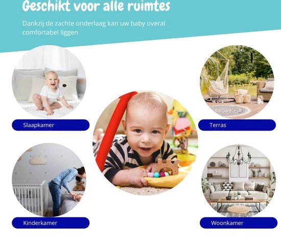 Viento Ergonomische Babygym - Luxe Speelmat - Interactief Speelkleed - Educatief Speelgoed - Geschikt Voor Kinderen Van 0 Tot 2 Jaar 4 Viento Ergonomische Babygym - Luxe Speelmat - Interactief Speelkleed - Educatief Speelgoed - Geschikt Voor Kinderen Van 0 Tot 2 Jaar - Afbeelding 4