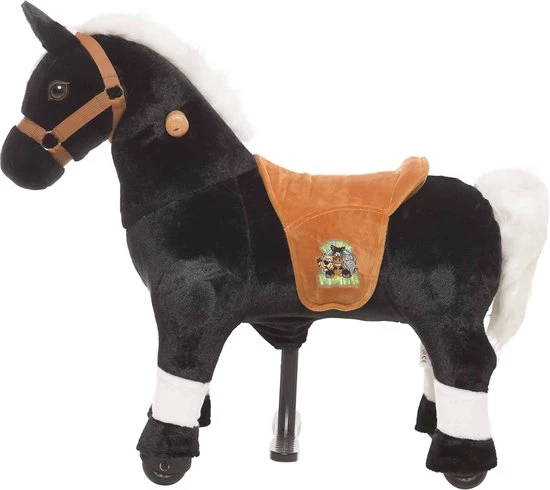 Animal Riding Paard Mararadscha Zwart XS / Mini Rijdend Paardenspeelgoed - Paardenspeelgoed - Zadelhoogte 44 CM - Verstelbaar Pedaal 3 Standen. Afneembaar Zadel. 2 Animal Riding Paard Mararadscha Zwart XS / Mini Rijdend Paardenspeelgoed - Paardenspeelgoed - Zadelhoogte 44 CM - Verstelbaar Pedaal 3 Standen. Afneembaar Zadel. - Afbeelding 2