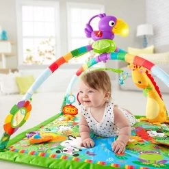 Babygym, Baby Cadeau - Jongen & Meisje, Dierenvriendjes Speelmat, Interactief Speelgoed – Multikleuren