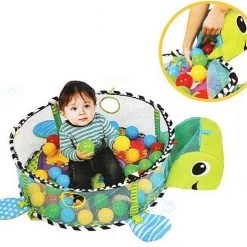 Toddly Eyzo Schildpadden Speelmat - Verstelbaar Speelkleed Met Ballenbak -babygyms Winkel 550x492