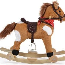 Cangaroo Thunder Khaki Hobbelpaard Met Wielen WJ-302 7 Cangaroo Thunder Khaki Hobbelpaard Met Wielen WJ-302 -babygyms Winkel 550x494 4