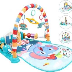 Babygym, Baby Cadeau - Jongen & Meisje, Dierenvriendjes Speelmat, Interactief Speelgoed – Multikleuren