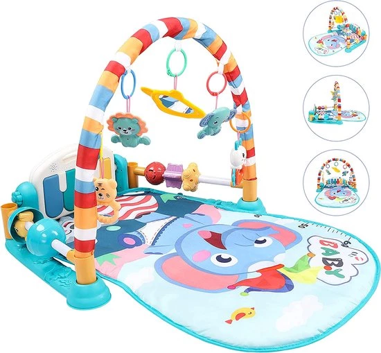 Deluxe HB Babygym - Baby Speelgoed Voor Kinderen 0 3 6 12 Maanden, Speel Mat Baby Met Speel Arch And Piano, Step And Play Piano Mat Voor Pasgeborenen Peuters (WK 02129) 1 Deluxe HB Babygym - Baby Speelgoed Voor Kinderen 0 3 6 12 Maanden, Speel Mat Baby Met Speel Arch And Piano, Step And Play Piano Mat Voor Pasgeborenen Peuters (WK 02129)