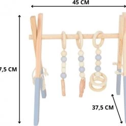 Thuys – Babygym Hout – Speelboog Baby – Speelgoed Baby - Trendy/Hout/Grijs/45x37.5x47.5cm 8 Thuys – Babygym Hout – Speelboog Baby – Speelgoed Baby - Trendy/Hout/Grijs/45x37.5x47.5cm -babygyms Winkel 550x511 4