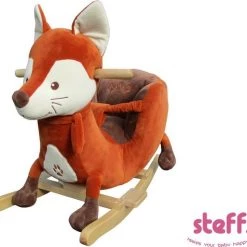 Steff - Schommelpaard - Hobbelpaard - Vos - 1 Tot 4 Jaar - Met Veiligheidsriempje