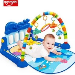 Huanger Babygym Met Speeltjes En Piano Voor Baby 0-2 Jaar - Babymat - Baby Speelmat - Interactief Speelmat