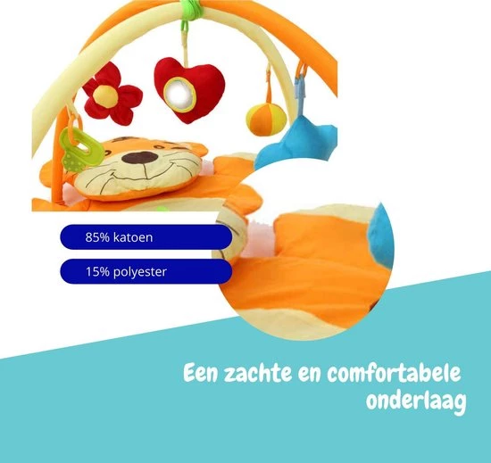 Viento Ergonomische Babygym - Luxe Speelmat - Interactief Speelkleed - Educatief Speelgoed - Geschikt Voor Kinderen Van 0 Tot 2 Jaar 3 Viento Ergonomische Babygym - Luxe Speelmat - Interactief Speelkleed - Educatief Speelgoed - Geschikt Voor Kinderen Van 0 Tot 2 Jaar - Afbeelding 3
