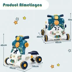 FURNIBELLA - 3-in-1 Baby Zit-naar-Stand Loper, Kinderen Activiteitencentrum, Peuter Wandelwagen, Autorijden, Interactieve Loper, Activiteit Leren Loper Voor Jongen / Meisje, Vroege Ontwikkeling Speelgoed Voor Baby's Op 6-36 Maanden (Blauw) 16 FURNIBELLA - 3-in-1 Baby Zit-naar-Stand Loper, Kinderen Activiteitencentrum, Peuter Wandelwagen, Autorijden, Interactieve Loper, Activiteit Leren Loper Voor Jongen / Meisje, Vroege Ontwikkeling Speelgoed Voor Baby's Op 6-36 Maanden (Blauw) -babygyms Winkel 550x519 3