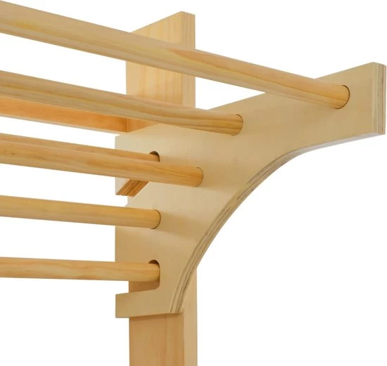 VidaXL Wandklimrek 80x55x220 Cm Hout 10 VidaXL Wandklimrek 80x55x220 Cm Hout - Afbeelding 10