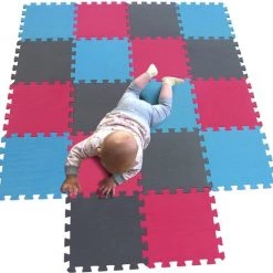 Synx Tools Puzzelmat Foam Speelmat Baby - Kruipmat - Extra Groot XXL 36Delig - Babygyms - Speelkleed Baby Speeltapijt 180x180x1 Cm - Fitnessmatten - Sport En Bewegen - Babygym - Baby Speelgoed - Kinderspeelgoed Mat