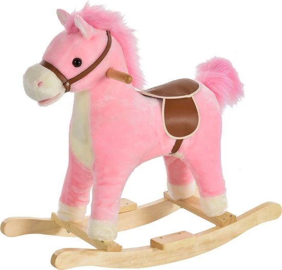 Zenzee Hobbeldier - Hobbelpaard - Paarden - Speelgoed Voor 36-72 Maanden - 65L X 32,5W X 61H Cm - Roze 1 Zenzee Hobbeldier - Hobbelpaard - Paarden - Speelgoed Voor 36-72 Maanden - 65L X 32,5W X 61H Cm - Roze