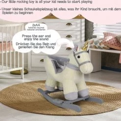 Infantastic GoodVibes - Hobbelpaard Voor Baby En Kind - Schommelpaard Silver Unicorn - Stevige Constructie - Knuffelzacht Met Geluidseffecten - Eenhoorn Grijs 14 Infantastic GoodVibes - Hobbelpaard Voor Baby En Kind - Schommelpaard Silver Unicorn - Stevige Constructie - Knuffelzacht Met Geluidseffecten - Eenhoorn Grijs -babygyms Winkel 550x530 18