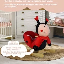 Infantastic GoodVibes - Hobbelpaard Voor Baby En Kind - Schommel Lieveheersbeest - Stevige Constructie - Knuffelzacht Met Geluidseffecten - Rood/Zwart Lieveheersbeestje 15 Infantastic GoodVibes - Hobbelpaard Voor Baby En Kind - Schommel Lieveheersbeest - Stevige Constructie - Knuffelzacht Met Geluidseffecten - Rood/Zwart Lieveheersbeestje -babygyms Winkel 550x530 21