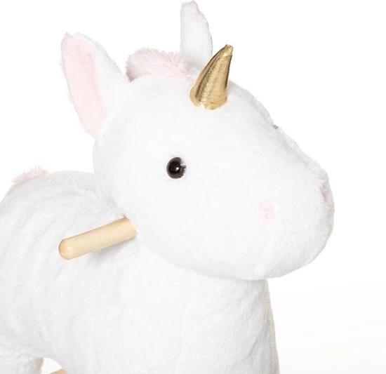Merkloos Schommelpaard - Eenhoorn - Wit - 64 X 55 X 33 Cm 2 Merkloos Schommelpaard - Eenhoorn - Wit - 64 X 55 X 33 Cm - Afbeelding 2