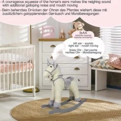 Infantastic GoodVibes - Hobbelpaard Voor Kinderen - Schommelpaard Silver Unicorn - Stevige Constructie - Knuffelzacht Met Geluidseffecten - Zilveren Eenhoorn 23 Infantastic GoodVibes - Hobbelpaard Voor Kinderen - Schommelpaard Silver Unicorn - Stevige Constructie - Knuffelzacht Met Geluidseffecten - Zilveren Eenhoorn -babygyms Winkel 550x534 11