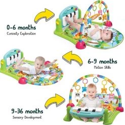 Babygym, Baby Cadeau - Jongen & Meisje, Dierenvriendjes Speelmat, Interactief Speelgoed – Multikleuren -babygyms Winkel 550x535 11