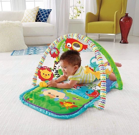 Fisher-Price 3-In-1 Musical Rainforest Activity Gym 3 Fisher-Price 3-In-1 Musical Rainforest Activity Gym - Afbeelding 3