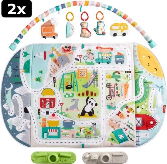 2x Fisher-Price City Activity Center Met Jumbo Speelmat 2 2x Fisher-Price City Activity Center Met Jumbo Speelmat - Afbeelding 2