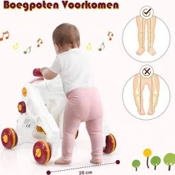 FURNIBELLA - 3-in-1 Baby Zit-naar-Stand Loper, Kinderen Activiteitencentrum, Peuter Wandelwagen, Autorijden, Interactieve Loper, Activiteit Leren Loper Voor Jongen / Meisje, Vroege Ontwikkeling Speelgoed Voor Baby's Op 6-36 Maanden (Roze) 13 FURNIBELLA - 3-in-1 Baby Zit-naar-Stand Loper, Kinderen Activiteitencentrum, Peuter Wandelwagen, Autorijden, Interactieve Loper, Activiteit Leren Loper Voor Jongen / Meisje, Vroege Ontwikkeling Speelgoed Voor Baby's Op 6-36 Maanden (Roze) -babygyms Winkel 550x541 2
