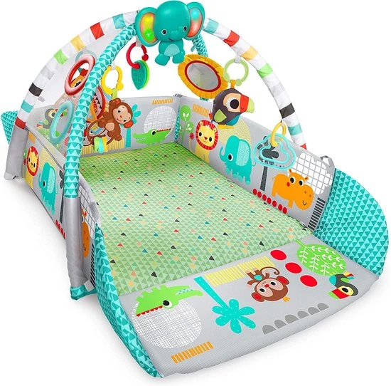 Babygym, Baby Cadeau - Jongen & Meisje, Dierenvriendjes Speelmat, Interactief Speelgoed – Multikleuren 3 Babygym, Baby Cadeau - Jongen & Meisje, Dierenvriendjes Speelmat, Interactief Speelgoed – Multikleuren - Afbeelding 3