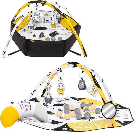 Babygym, Baby Cadeau - Jongen & Meisje, Dierenvriendjes Speelmat, Interactief Speelgoed – Multikleuren 1 Babygym, Baby Cadeau - Jongen & Meisje, Dierenvriendjes Speelmat, Interactief Speelgoed – Multikleuren