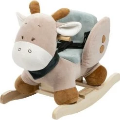 Nattou Giraf Luna - Schommelpaard - Hobbelpaard - 63x33x45 Cm - Groen/Beige
