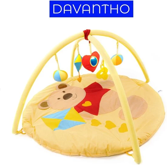 Davantho BabyGym Schatigebeer - Playgym - Speelmat - Speelkleed - Activiteiten Kleed - Kraamcadeau - Speelgym - Playgym - Duurzaam 1 Davantho BabyGym Schatigebeer - Playgym - Speelmat - Speelkleed - Activiteiten Kleed - Kraamcadeau - Speelgym - Playgym - Duurzaam