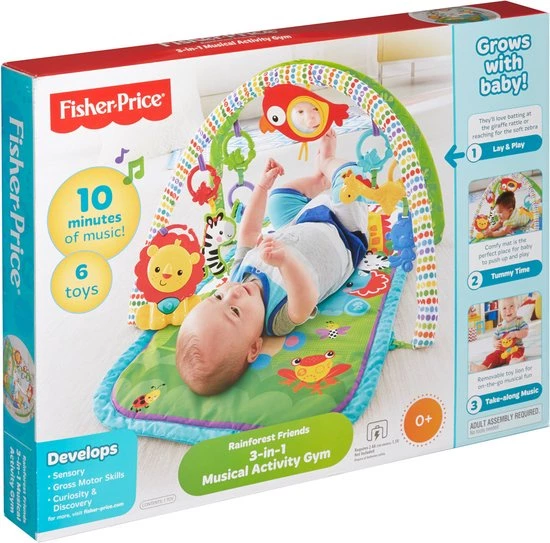 Fisher-Price Fisher Price 3-in-1 Muzikale Activiteiten Gym 11 Fisher-Price Fisher Price 3-in-1 Muzikale Activiteiten Gym - Afbeelding 11