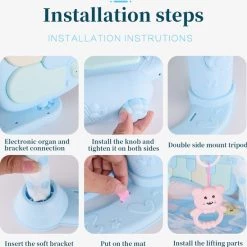 INSMA 3 In 1 Babygym - Speelgoed 1 Jaar - Speelmat Baby - Blauw -babygyms Winkel 550x548 3