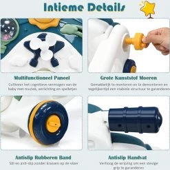 FURNIBELLA - 3-in-1 Baby Zit-naar-Stand Loper, Kinderen Activiteitencentrum, Peuter Wandelwagen, Autorijden, Interactieve Loper, Activiteit Leren Loper Voor Jongen / Meisje, Vroege Ontwikkeling Speelgoed Voor Baby's Op 6-36 Maanden (Blauw) 13 FURNIBELLA - 3-in-1 Baby Zit-naar-Stand Loper, Kinderen Activiteitencentrum, Peuter Wandelwagen, Autorijden, Interactieve Loper, Activiteit Leren Loper Voor Jongen / Meisje, Vroege Ontwikkeling Speelgoed Voor Baby's Op 6-36 Maanden (Blauw) -babygyms Winkel 550x549 3