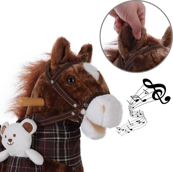 Merkloos Spielwerk Schommelstoel Kinderen Paard Met Stojgbeugels 7 Merkloos Spielwerk Schommelstoel Kinderen Paard Met Stojgbeugels - Afbeelding 7