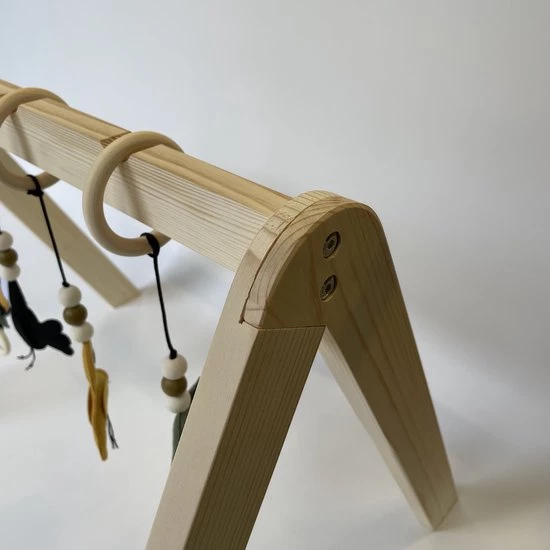 Skodie Babygym - Houten Baby Speelgoed - Handgemaakt - Speelboog - Duurzaam - Vanaf 0 Maanden 4 Skodie Babygym - Houten Baby Speelgoed - Handgemaakt - Speelboog - Duurzaam - Vanaf 0 Maanden - Afbeelding 4