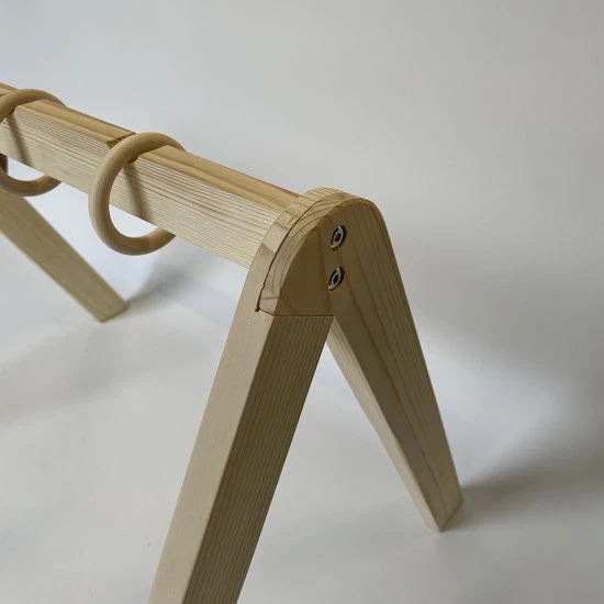 Skodie Babygym - Houten Baby Speelgoed - Handgemaakt - Speelboog - Duurzaam - Vanaf 0 Maanden 5 Skodie Babygym - Houten Baby Speelgoed - Handgemaakt - Speelboog - Duurzaam - Vanaf 0 Maanden - Afbeelding 5