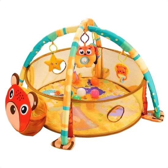 Buxibo - Baby Gym Ballenbak Inclusief 30 Ballen - Activity Centre Voor Baby/Peuter - Speelkleed/Ballenbak Inclusief Opbergzak Voor De Ballen - Beertje 1 Buxibo - Baby Gym Ballenbak Inclusief 30 Ballen - Activity Centre Voor Baby/Peuter - Speelkleed/Ballenbak Inclusief Opbergzak Voor De Ballen - Beertje