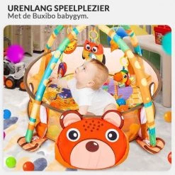 Buxibo - Baby Gym Ballenbak Inclusief 30 Ballen - Activity Centre Voor Baby/Peuter - Speelkleed/Ballenbak Inclusief Opbergzak Voor De Ballen - Beertje 8 Buxibo - Baby Gym Ballenbak Inclusief 30 Ballen - Activity Centre Voor Baby/Peuter - Speelkleed/Ballenbak Inclusief Opbergzak Voor De Ballen - Beertje -babygyms Winkel 550x550 205