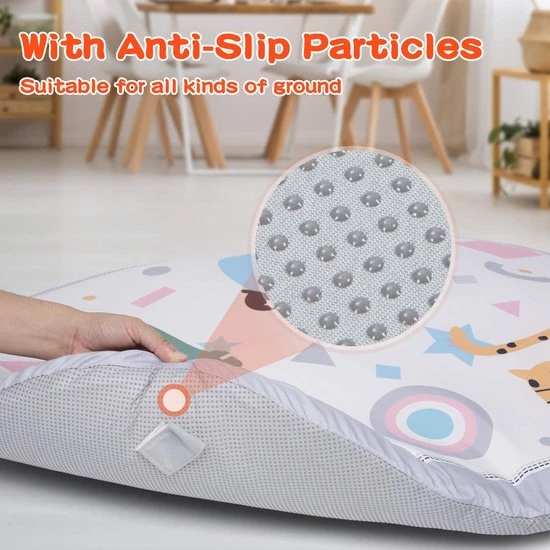 Babygym - Dikke Speelmat Voor Baby - Geschikt Voor Harde Vloeren - Spelend Leren - Lekker Zacht 8 Babygym - Dikke Speelmat Voor Baby - Geschikt Voor Harde Vloeren - Spelend Leren - Lekker Zacht - Afbeelding 8