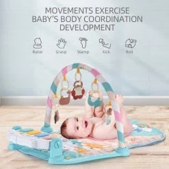 DARENCI DARE Darenci Babygym - Speeltjes En Piano Voor Baby 0-1 Jaar - Babymat - Baby Speelmat - Interactief Speelmat - Multicolor -babygyms Winkel 550x550 330