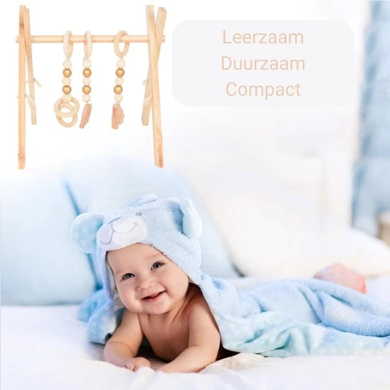 Thuys – Babygym Hout – Speelboog Baby – Speelgoed Baby - Trendy/Hout/Grijs/45x37.5x47.5cm 5 Thuys – Babygym Hout – Speelboog Baby – Speelgoed Baby - Trendy/Hout/Grijs/45x37.5x47.5cm - Afbeelding 5