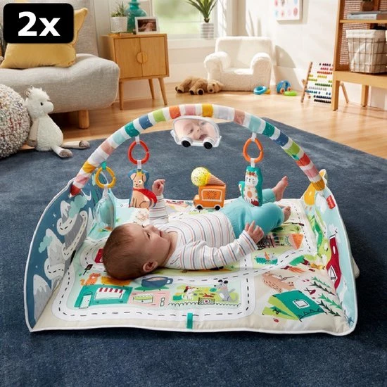 2x Fisher-Price City Activity Center Met Jumbo Speelmat 3 2x Fisher-Price City Activity Center Met Jumbo Speelmat - Afbeelding 3