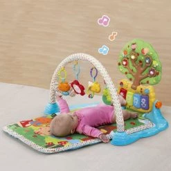 Babygym, Baby Cadeau - Jongen & Meisje, Dierenvriendjes Speelmat, Interactief Speelgoed – Multikleuren -babygyms Winkel 550x550 463