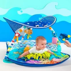 Baby Speeldeken Met Speelboog - Blauw -babygyms Winkel 550x550 475