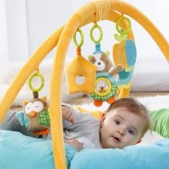 Babygym, Baby Cadeau - Jongen & Meisje, Dierenvriendjes Speelmat, Interactief Speelgoed - Multikleuren. -babygyms Winkel 550x550 525
