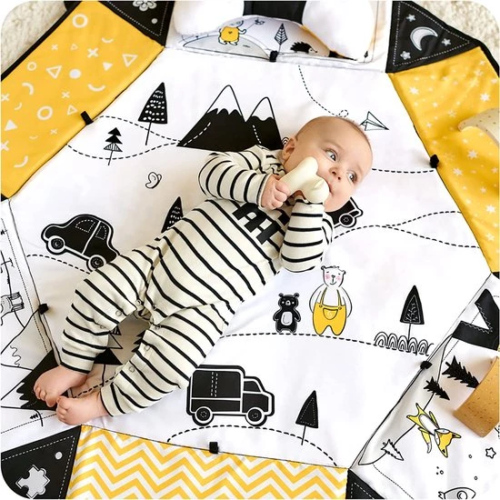 Babygym, Baby Cadeau - Jongen & Meisje, Dierenvriendjes Speelmat, Interactief Speelgoed – Multikleuren 2 Babygym, Baby Cadeau - Jongen & Meisje, Dierenvriendjes Speelmat, Interactief Speelgoed – Multikleuren - Afbeelding 2