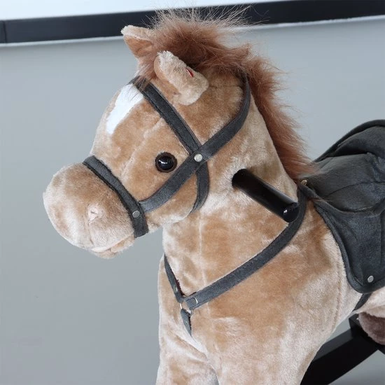 Lizzely Garden & Living Hobbelpaard Lichtbruin Kidso Schommelpaard 2 Lizzely Garden & Living Hobbelpaard Lichtbruin Kidso Schommelpaard - Afbeelding 2