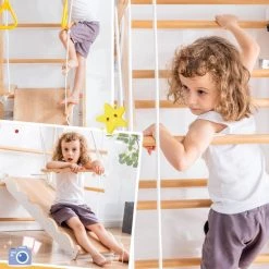 YJZQ Peuterspeelset Binnenspeeltuin Jungle Gym Set- Hout 6-in-1 Multifunctionele Klimrekken/muurbeugels/Ladderklimmer/ Glijbaan/schommel/optrekgedeelte/ Ringen-Rotsklimmen Voor Kinderen Draagvermogen 50kg 23 YJZQ Peuterspeelset Binnenspeeltuin Jungle Gym Set- Hout 6-in-1 Multifunctionele Klimrekken/muurbeugels/Ladderklimmer/ Glijbaan/schommel/optrekgedeelte/ Ringen-Rotsklimmen Voor Kinderen Draagvermogen 50kg -babygyms Winkel 550x550 68