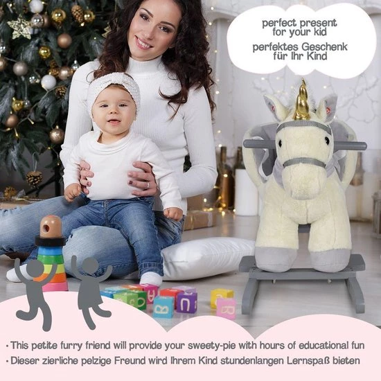 Infantastic-schommeldier, Schommel Eenhoorn, Hobbel Eenhoorn-schommel Paard- Muziekfunctie 7 Infantastic-schommeldier, Schommel Eenhoorn, Hobbel Eenhoorn-schommel Paard- Muziekfunctie - Afbeelding 7