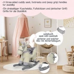 Infantastic GoodVibes - Hobbelpaard Voor Baby En Kind - Schommelpaard Silver Unicorn - Stevige Constructie - Knuffelzacht Met Geluidseffecten - Eenhoorn Grijs 20 Infantastic GoodVibes - Hobbelpaard Voor Baby En Kind - Schommelpaard Silver Unicorn - Stevige Constructie - Knuffelzacht Met Geluidseffecten - Eenhoorn Grijs -babygyms Winkel 550x550 744