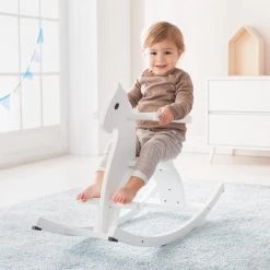 Howa Schommelpaard Van Hout Met Afneembare Steun, Wit Gelakt 55941 6 Howa Schommelpaard Van Hout Met Afneembare Steun, Wit Gelakt 55941 -babygyms Winkel 550x550 761
