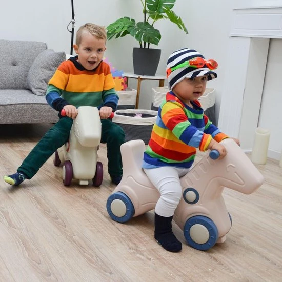 LittleTom 2-in-1 Hobbelpaard En Voertuig - Kinderen Vanaf 1 Jaar - Baby Hobbeldier Binnen En Buiten 3 LittleTom 2-in-1 Hobbelpaard En Voertuig - Kinderen Vanaf 1 Jaar - Baby Hobbeldier Binnen En Buiten - Afbeelding 3